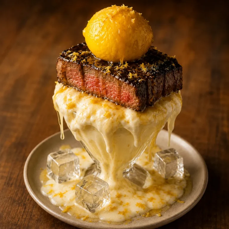 🥩レモンステーキパフェ